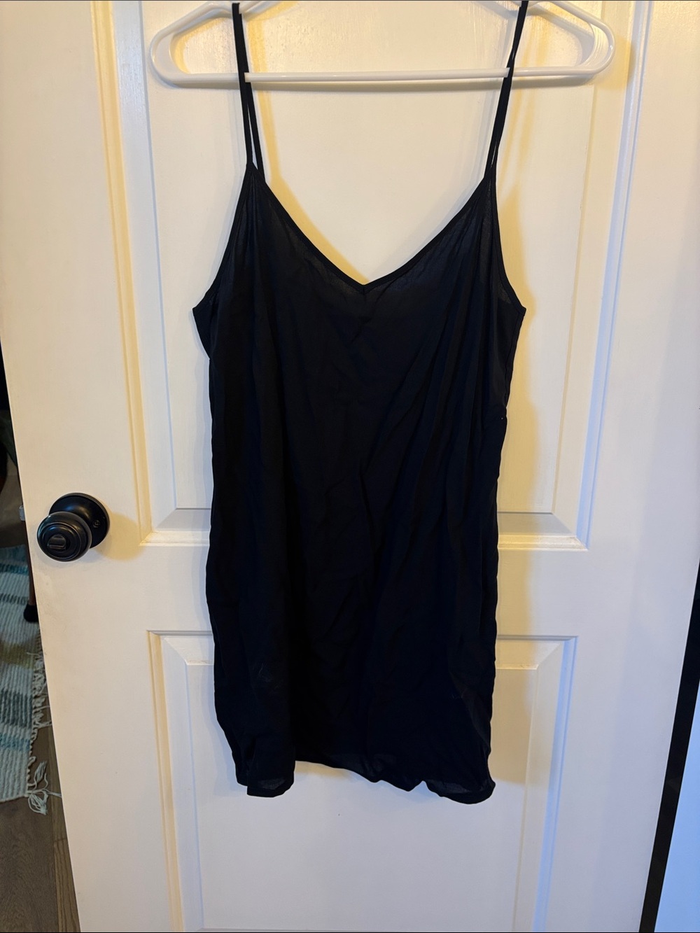 Vilagallo Black Spaghetti Strap Camisole